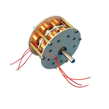 1-60W Micro Dvigubo sluoksnio Disko Tipas Geležies Branduolys Generatorius Efektyvus Multipole Trijų Fazių AC Nuolatinis Magnetas Brushless Galia ms nefivaldži