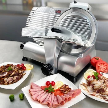 10 Colių Pusiau Automatinė Mėsos Slicer Elektros Šviežios, Sušaldytos Ėriukų Mėsos Suktinukai Pjovimo Peilis Nustatyti Mėsos Pjaustymo Šlifavimo Mašina