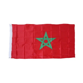 11UE 90x150cm Marokas Vėliavos Sodo Maroko Nacionalinės Vėliavos Antraščių Sporto Įvykiai