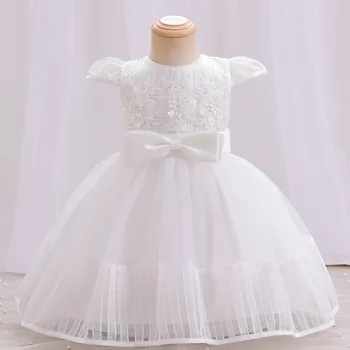 2023 Naujas Mergaičių Dress Suknelė Baby Vaikų pirmaisiais Metais Suknelė Gėlių Vaikų Suknelė Vaikų Vestuves Princesė Suknelė