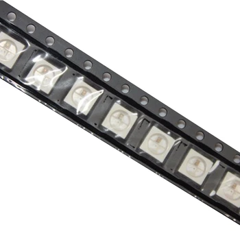 500Pcs WS2812B (4Pins) šviesos diodu (LED 5050 RGB SMD Baltos spalvos, Versija WS2812 Individualiai Naudojamos Skaitmeninės Pikselių DC5V