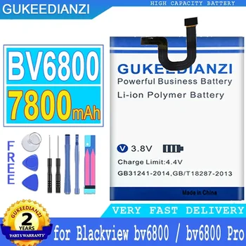7800mAh Naujas GUKEEDIANZI Baterija Blackview BV6800 už Blackview BV6800 Pro IP68 Vandeniui MT6750T Didelės Galios Bateria + įrankiai