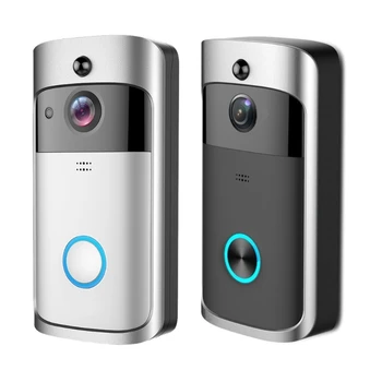 Belaidis Durų Varpai dvipusio Ryšio Garsas Doorbell Kamera PIR Judesio Aptikimo Aukštos Vaizdo Durų Varpai
