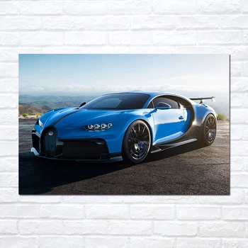 Bugatti Chiron Automobilių Sporto Plakatas Sienos Menas Drobė Nuotraukas Tapyba, Miegamojo Kambarį Namo Apdaila