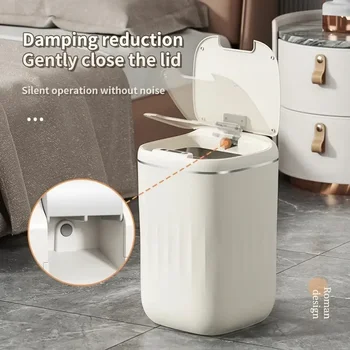 Dangtelis Wastebasket UV Smart Gali Bin Šiukšlių už Šiukšlių Virtuvės Automatinis Šviesos Jutiklis Tualetas, Vonios kambarys