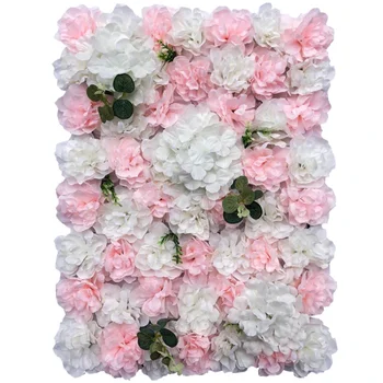 Dirbtinis Dahlia Gėlių Sienos Vestuvių Reikmenys, Gėlių Eilėje Vestuvių Dekoravimas Šilko Gėlių 3D Sienos Fone