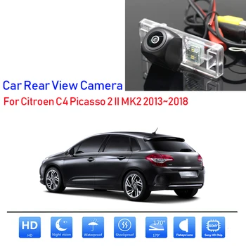 Galinio vaizdo Kamera Citroen C4 Picasso 2 II MK2 2013~2016 2017 2018 Naktinio Matymo HD CCD Atvirkštinio vaizdo Kamera licencijos veidrodinis Fotoaparatas