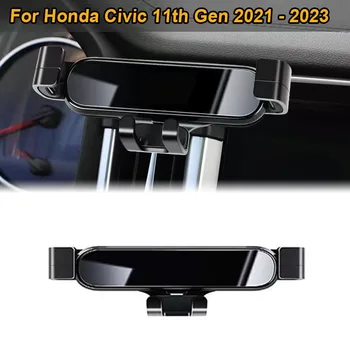 Honda Civic 11 Gen 2021 2022 2023 Padarinių Automobilinis Telefono Laikiklis Oro Angos GPS Svorio Stovėti Kalno Pakeitimo Priedai