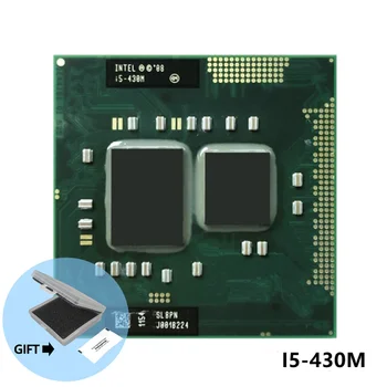 Intel Core I5 430m procesorius 3M/2.26 GHz/2533 MHz/Dual-Core Nešiojamas procesorius I5-430M Suderinama PM55 HM57 HM55 QM57 rPGA988A
