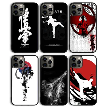 Kung Fu Oyama Kyokushin Karate Telefono dėklas Galinį Dangtelį iPhone 15 SE2020 14 13 11 12 Pro Max mini XS XR 8 Plius 7 6S Shell Coque