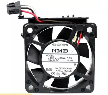 NMB 2406VL-05W-B69 BE2 DC 24V 0.10 A 60x60x15mm 3-Wire Serverio Aušinimo Ventiliatorius