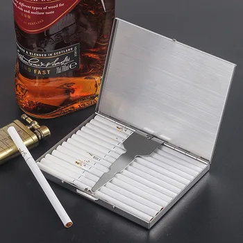 Nerūdijančio Plieno Bauda Cigarečių Atveju Paprasta-Ultra plonas Vyrų ir Moterų Cigarečių Atveju Metalo, Drėgmei atsparus ir Slėgio įrodymas