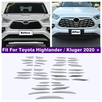 Priekiniai Centras, Grotelės, Grotelės, Juostelės Apdaila Blizgančiais Padengti Trim Tinka Toyota Highlander / Kluger 2020 M. - 2023 Priedai