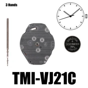 TMI-VJ21C Slim/Mažas Judėjimas - VJ21C Kvarco Judėjimas, 3 Rankas Dydis: 6 ¾X8