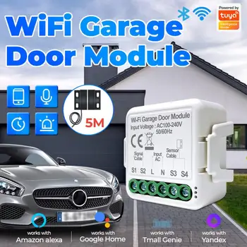 Tuya Smart WiFi Garažo Durų Atidarytuvas Valdiklio Modulis Su APP Balso Kontrolės Funkcijas Veikia Su 