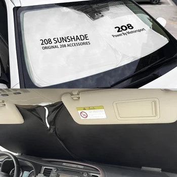 Už Peugeot 208 2023 GT Vilioti mk2 gti wrx Automobilių skėtį nuo saulės UV Apsauginis Skydas Lankstymo Lango Saulė Pavėsyje prekinis, galinis Stiklo Bloko Dangtis
