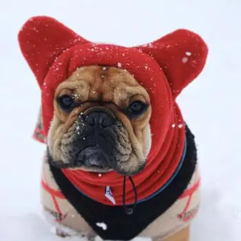 Šiltas Šuo Skrybėlę Žiemos Minkštos Vilnos Kostiumas galvos Apdangalai Šunų Ausis Padengti Smulkaus ir Vidutinio